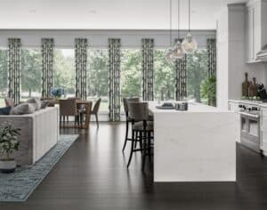 draperies in kitchen
