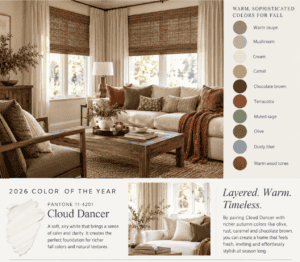 fall colors for window treatments